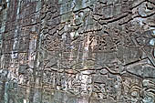 Angkor Thom - Bayon temple, bas-reliefs of the third enclosure, south wall 